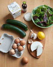 Load image into Gallery viewer, Courgette Fritters - recipe meal kit ingredients
