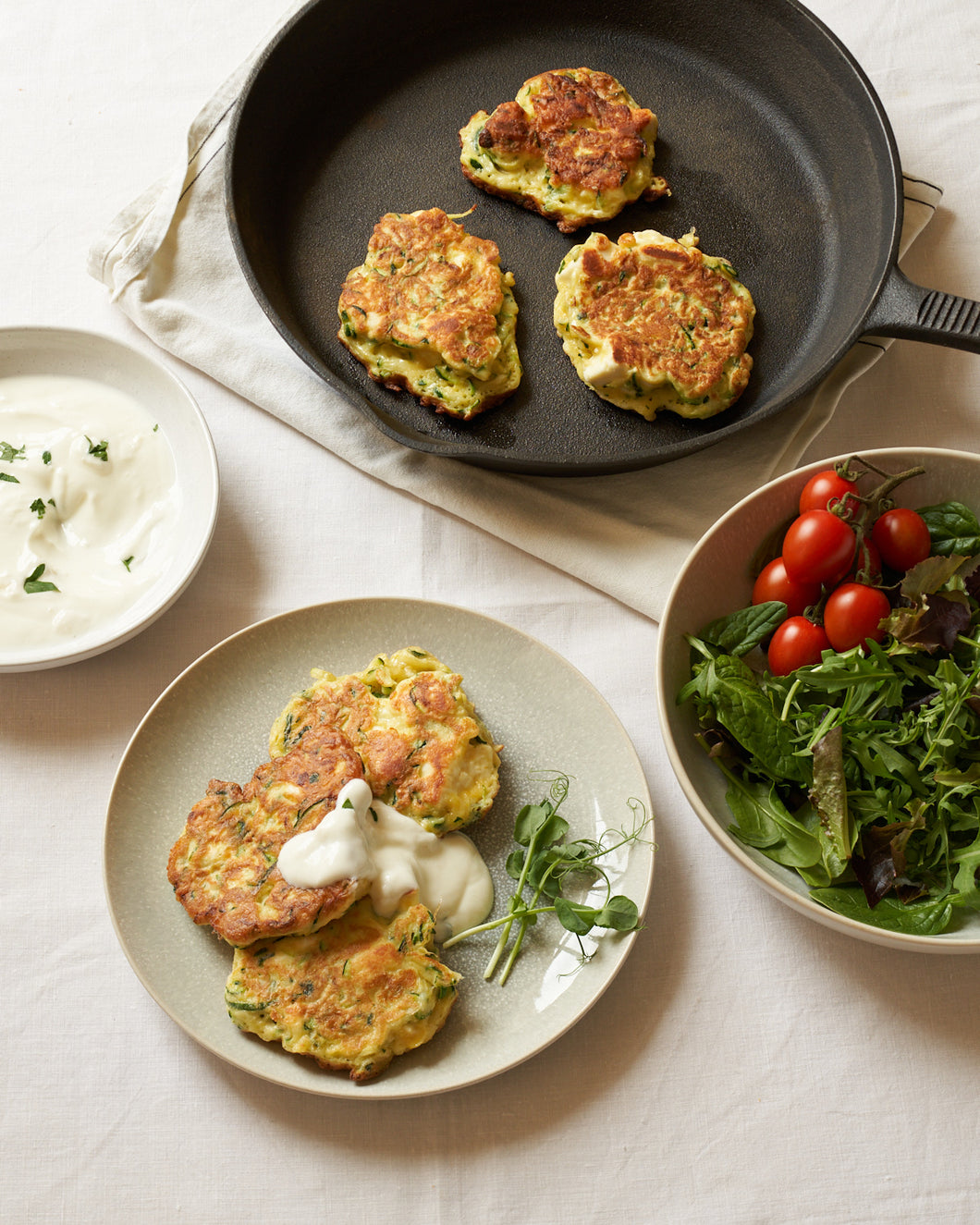 Courgette Fritters Meal Kit (vegetarian)